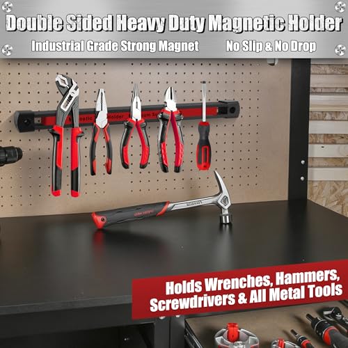 Double Sided Magnetic Tool Holder, 12 Inch Heavy Duty - Image 4