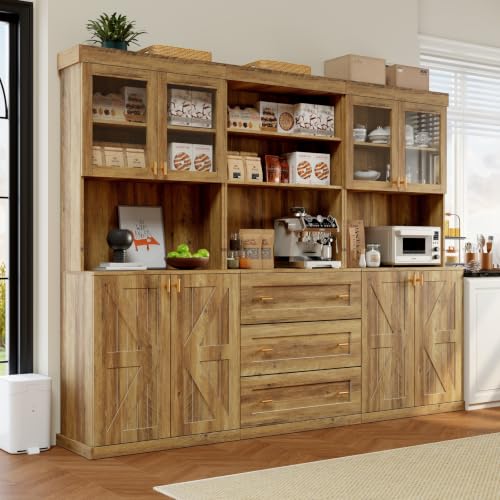 71" Tall Modular Bookshelf Cabinet Set of 2, Modern Bookcase - Image 4