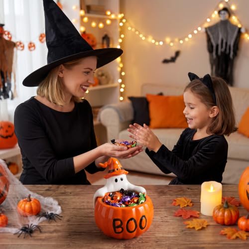 1 Pcs Halloween Candy Bowl Holder, Boo Pumpkin Ghost - Image 4