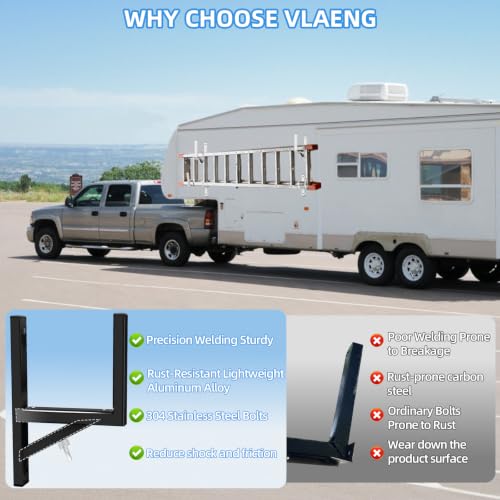Cargo Trailer Ladder Rack-200lb Load-Carry 1-2 | Garage Storage - Image 5