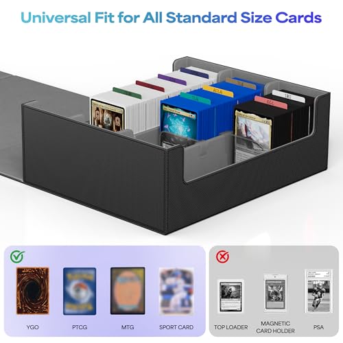 UAONO Trading Card Storage Box Holds 2400+ Cards, Bulk - Image 3