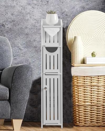 AOJEZOR Small Bathroom Storage Cabinet: No Drill | Home Organization - Image 7