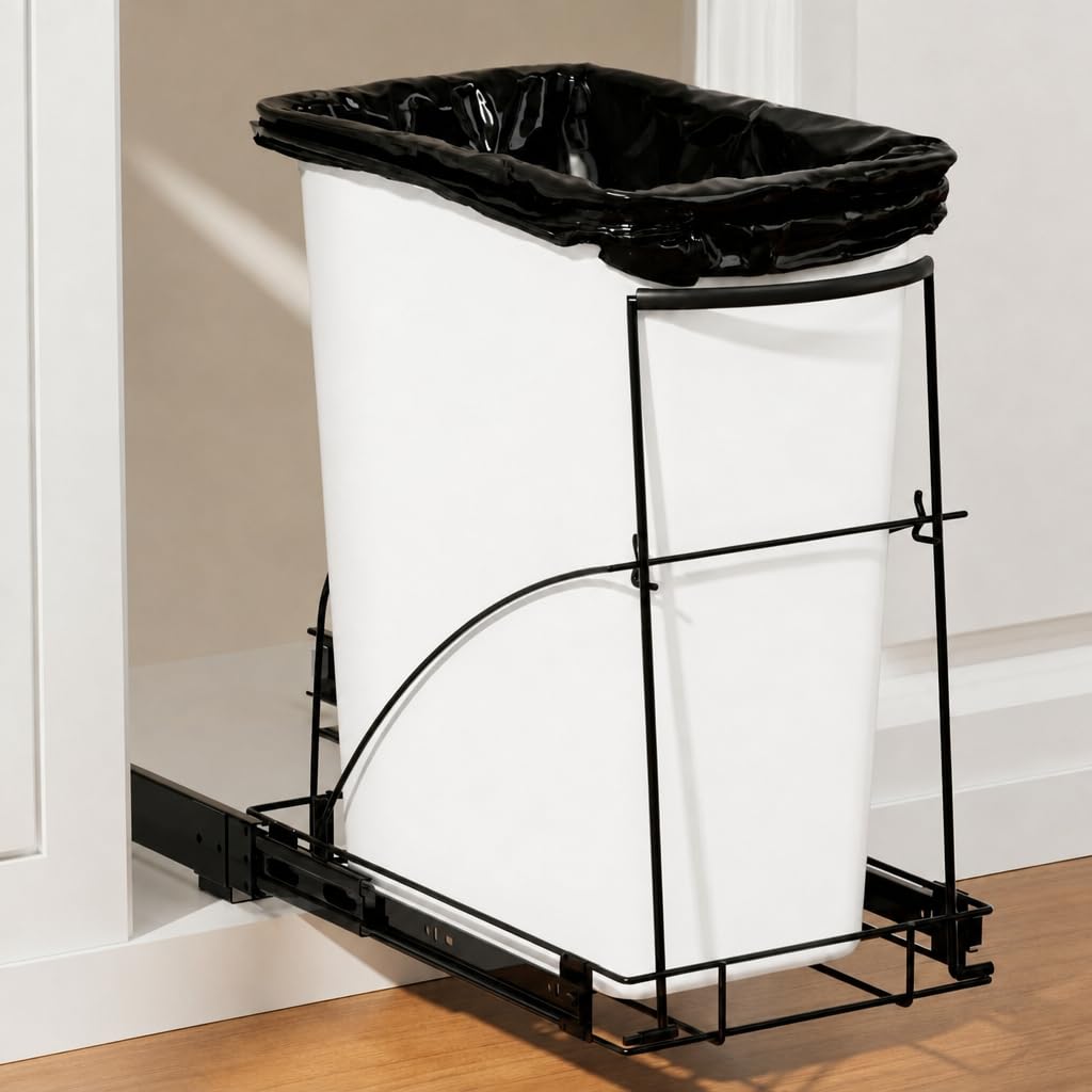 Pull Out Trash Can Under Cabinet, Heavy Duty Under Sink Organizer - Image 1