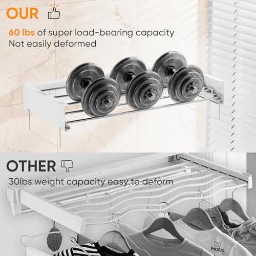 Wall Mounted Drying Rack, Laundry Clothes Drying Rack Foldable - Image 4