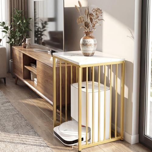 Robot Vacuum Storage Cabinet with Door, Hidden Robot - Image 3