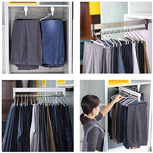 Closet Clothes Hanger Rail,Pull-Out Closet Rod 30-60cm - Image 5