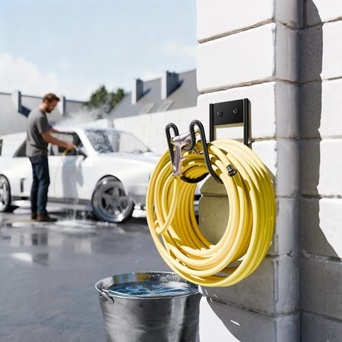 Garden Hose Holder Wall Mount - Water Hose Hanger Heavy - Image 3