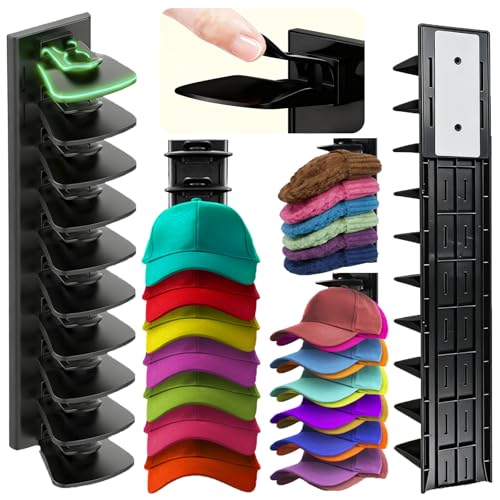 2Pack Upgraded 80% ABS Plastic Hat Organizer for Baseball - Image 2