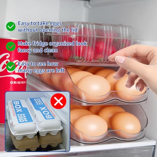 MesRosa Egg Holder for Fridge, Automatic Rolling Egg | All Products - Image 4