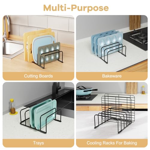 Fikoksol Cutting Board Organizer Storage, Baking Sheet Rack under - Image 7