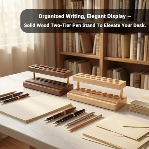 Pen Holder for Desk, Pencil Organizer, Fountain Pen Display Stand - Image 8