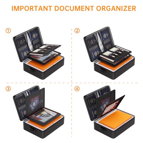 DocSafe 5200°F Fireproof Document Organizer Box with Lock, Heat - Image 6