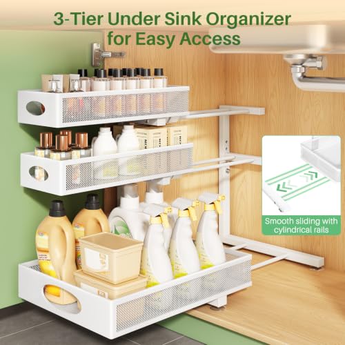 Kitstorack Under Sink Organizer 3-Tier Slide Out Dra | All Products - Image 5