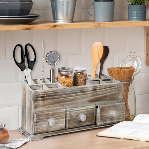 Besti Rustic Vanity Organizer for Cosmetics, Makeup - Image 7