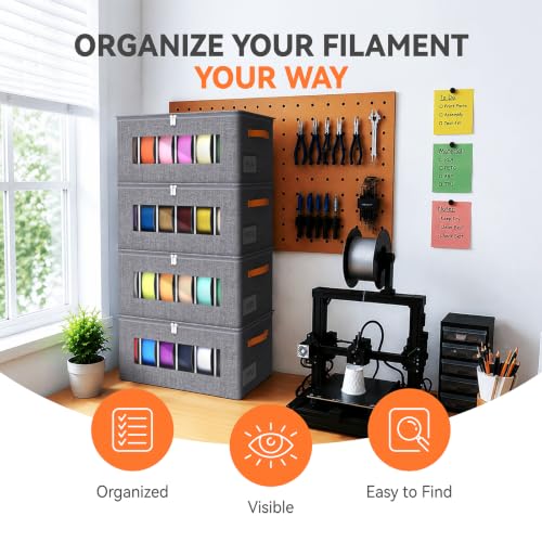 Eastherry 3D Printer Filament Storage Box, 4 Pack Or | All Products - Image 3