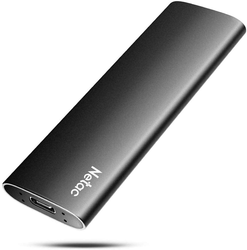 Netac ZSlim 250GB Portable SSD, Up to 550MB/s Read and 450MB/s - Image 1
