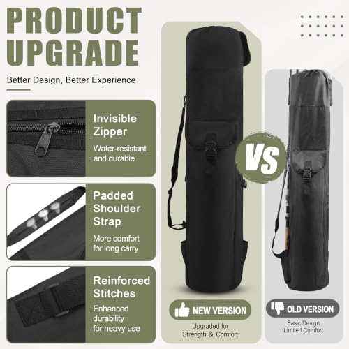 Fishing Pole Bag with Rod Holder Fishing Rod Bag, 5 Rod & - Image 6