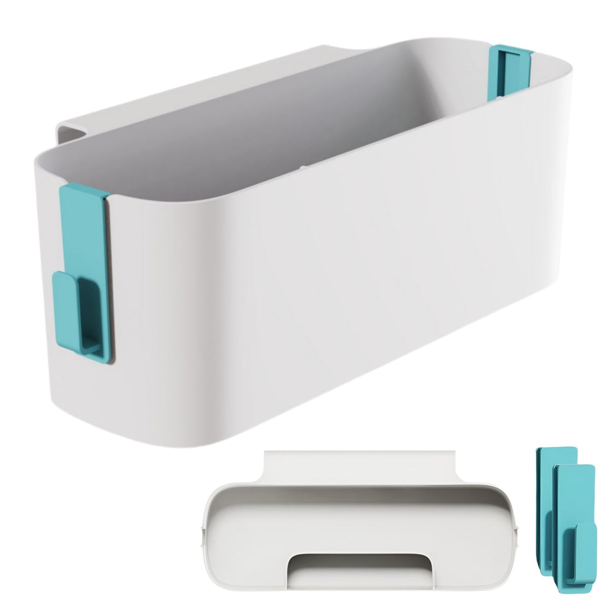 Bedside Organzier Caddy Hanging with Hooks, 11 Lbs (Green) - Image 1