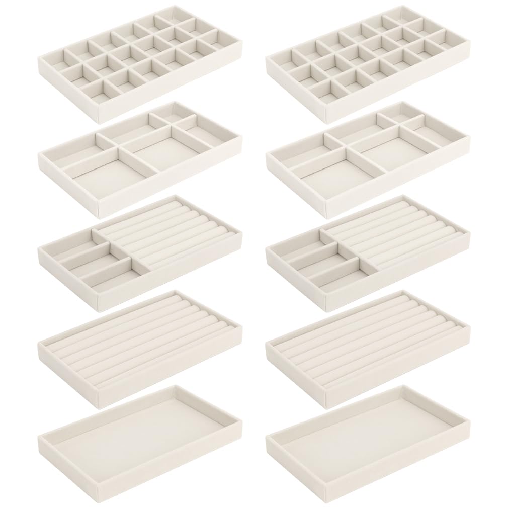 10 Pack Jewelry Organizer Tray Drawer Inserts Stacka | Jewelry Organiz - Image 1