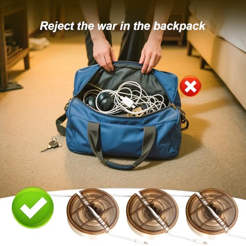 Retractable Cable Organizer - Cord Retractor & Travel Cable - Image 6