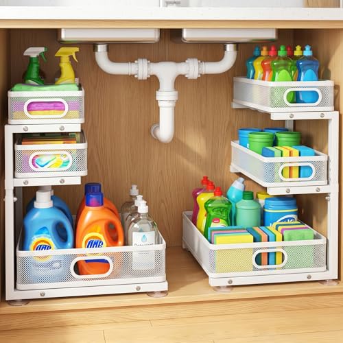 Under Sink Organizer, 3 Tier Pull Out Cabinet Organizer - Image 2