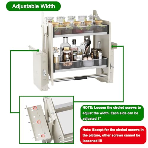 Pull Down Shelf for Kitchen Upper Cabinet,Heavy Duty Pull - Image 4