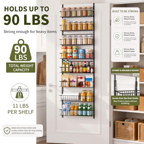 ElegantArray 8-Tier Pantry Door Organizer, Hanging Storage Basket - Image 5