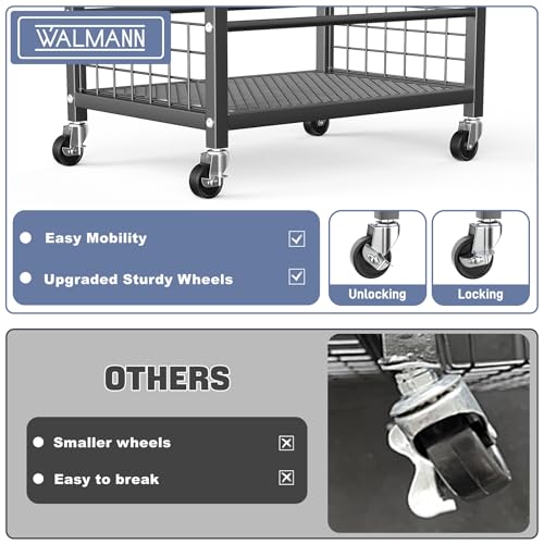 WALMANN Garden Tool Organizer with Wheels | Home Organization - Image 7