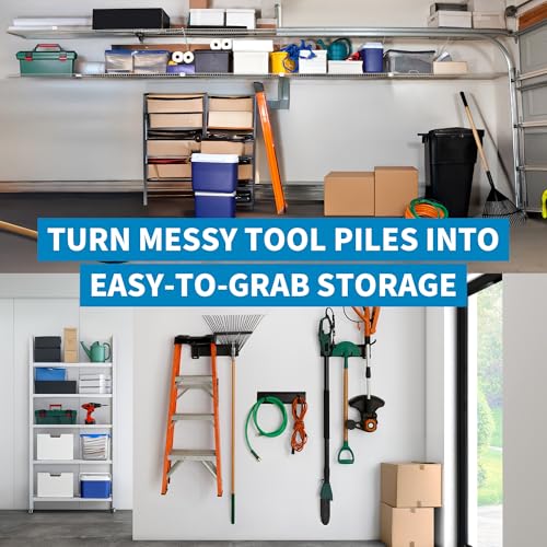 Garage Shovel And Rake Tool Organizer 48" 330lbs Capacity - Image 8
