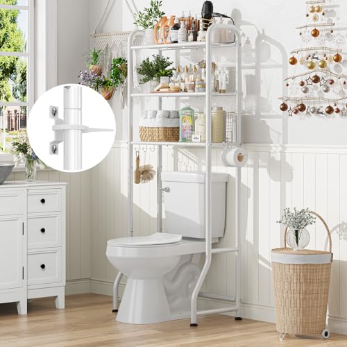 Simple Trending Over The Toilet Storage Rack, Metal 3 Tier - Image 5
