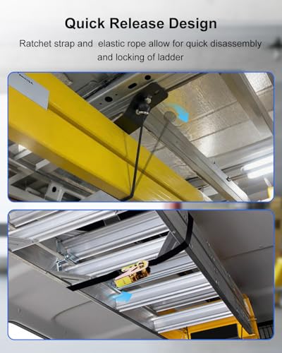Van Interior Ladder Rack, Adjustable Heavy Duty Ladder - Image 5