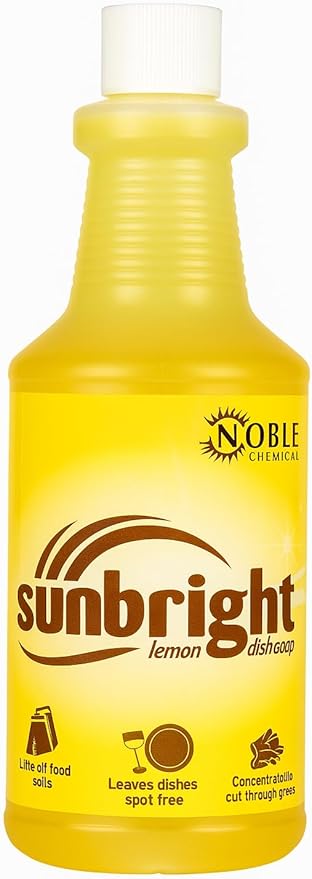 Generic Noble Chemical Sunbright 1 Qt. / 32 oz. Concentrated Liquid Dish Soap