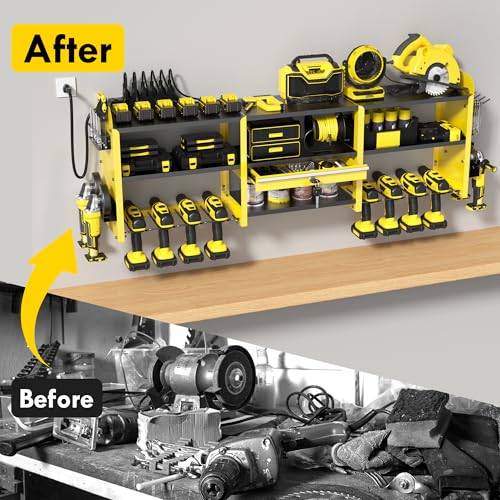 KSVO Large Power Tool Organizer Wall Mount with Locking - Image 7