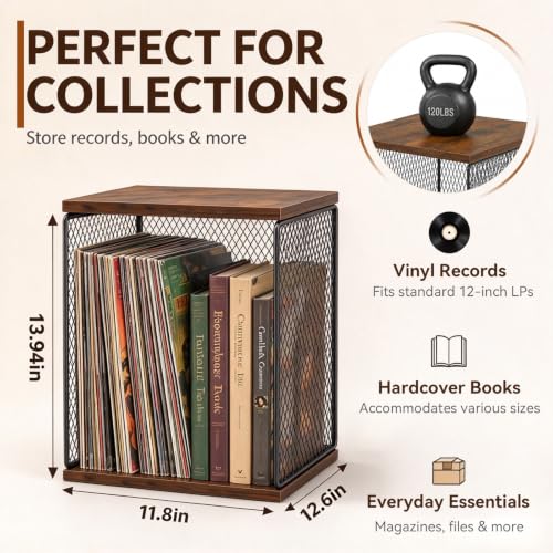 3 Cube Vinyl Record Storage, DIY Stackable Record Holder - Image 3