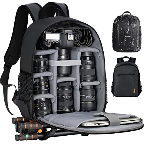 TARION Small Camera Backpack for Photographers Compact 12L Black - Image 2