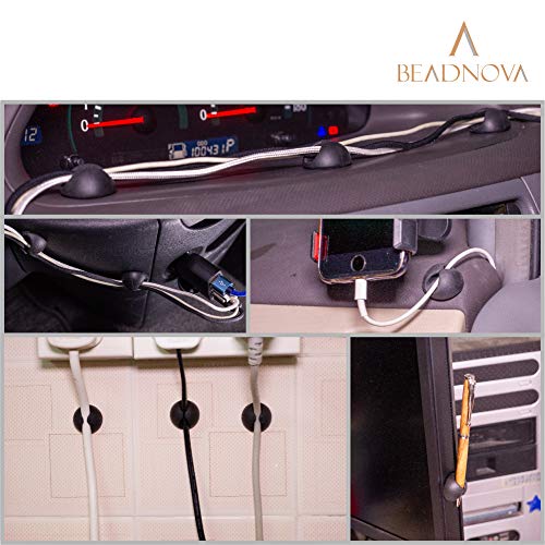 BEADNOVA Cable Clips Cord Organizer Cable Management Wire Cord - Image 8