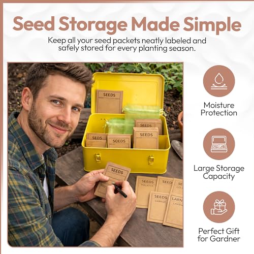 Seed Storage Organizer - Metal Garden Seed Storage | Home Organization - Image 7