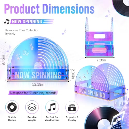Xuhal Laser Acrylic Vinyl Record Holder, Vinyl Record - Image 4