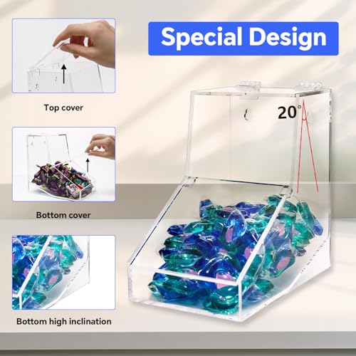 Laundry Pods Container Large 8.6 Inch, Acrylic Laundry - Image 7