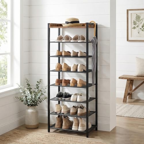 HOOBRO 8 Tier Shoe Rack, Large Capacity Shoe Storage for 14-16 - Image 3