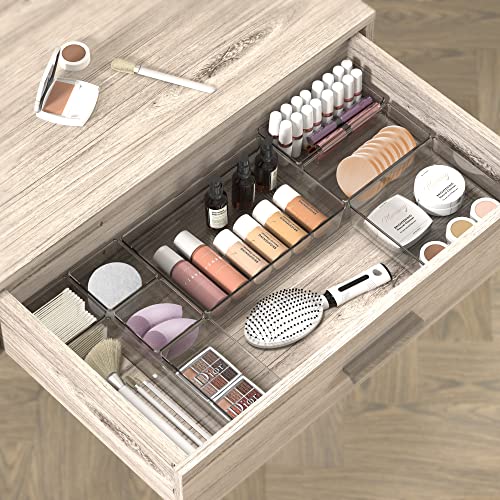 Simple Houseware 20 PCS Clear Plastic Drawer Organizers Set - Image 5