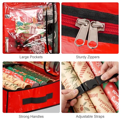 Wrapping Paper Organizer Storage Container for Christmas Holiday - Image 5