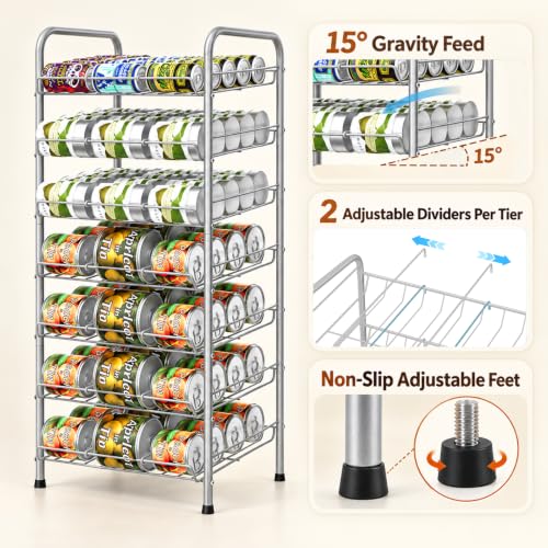 Vrisa Can Organizer for Pantry Soda Can Storage Dispenser Holder - Image 4