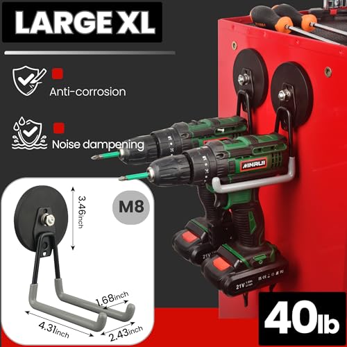 Heavy Duty Magnetic Hooks,Strong Large Magnet Hooks | Garage Storage - Image 5