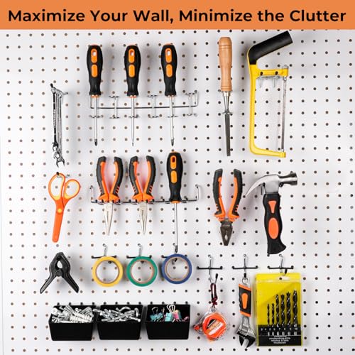 INCLY 120PCS Pegboard Accessories Organizer Kit with Peg - Image 4