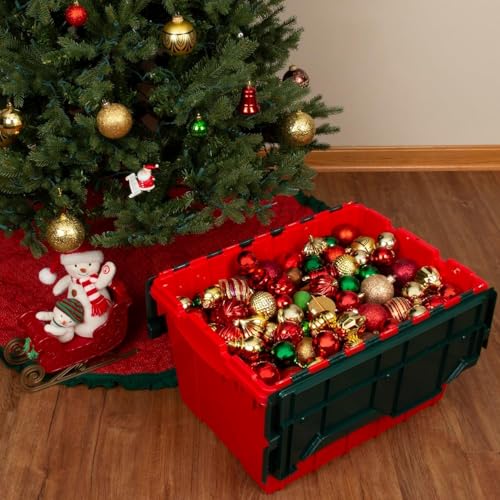 Akro-Mils 66486RDGRN 12-Gallon Plastic Stackable Storage - Image 3