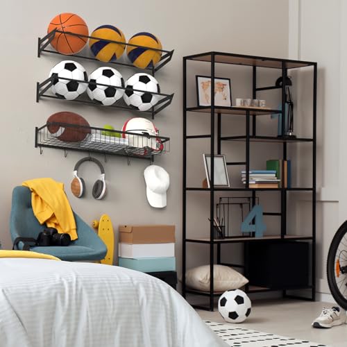 YBING Sports Equipment Organizer with 3 Separate Shelf - Image 6