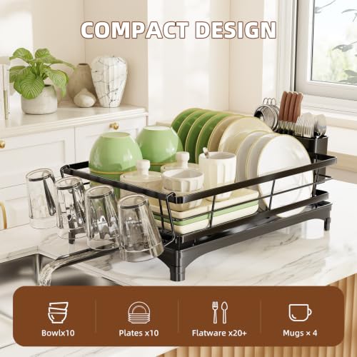 Simple Trending Dish Drying Rack for Kitchen Counter, Stainless - Image 4
