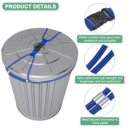 M METERXITY 1-Set Trash Can Locks for Animals, 30-50 Gallon - Image 3