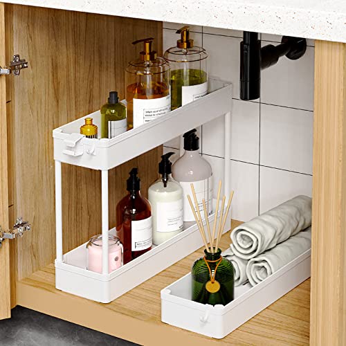 SPACEKEEPER Slim Rolling Storage Cart, 3 Tier Bathroom Cart - Image 4